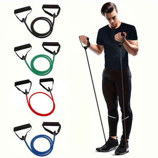 4-Level Resistance Bands with Handles for Home Workouts and Strength Training - Ideal for Yoga, Pilates, and Fitness Equipment